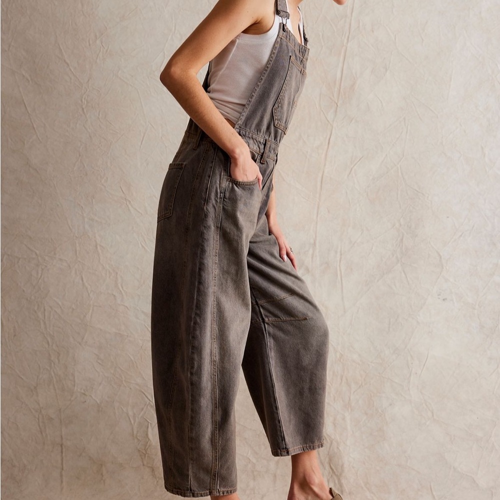 We The Free Good Luck Barrel Overalls Dungarees Archive Gray - Picture 5 of 5